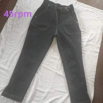 45rpm 45r 트위드 데님 스트레치 복숭아 비치 (인디고 진한 색)
