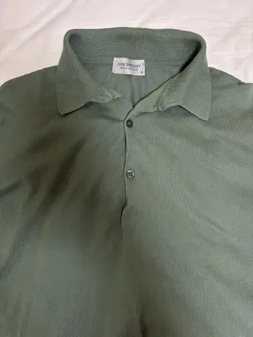 JOHN SMEDLEY 피케 셔츠 M 올리브 그린