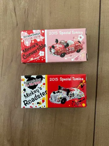 토미카 2대 세트 미키 로드스터 미니 2015년 디즈니