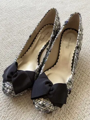 새상품 마리팜 펌프스 리본 포함