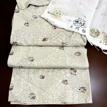 기모노 순수 실크 코몬 미사용 새상품급(^^)