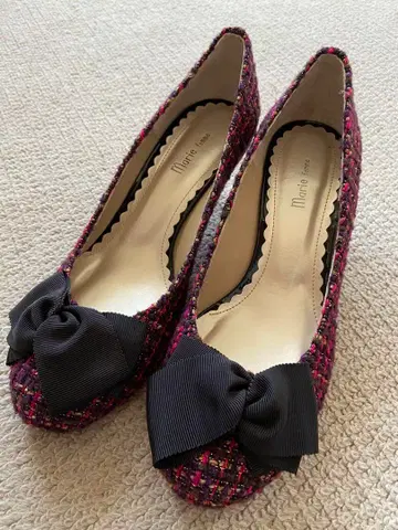 새상품 마리팜 펌프스 리본 포함