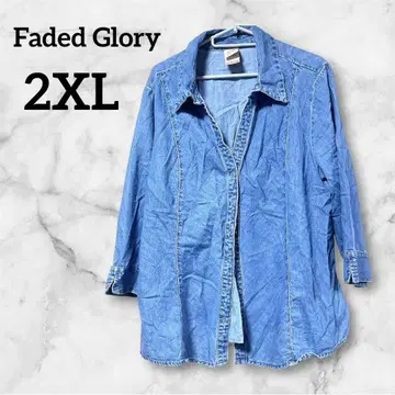 새상품급 Faded Glory [ 2XL ] 데님 자켓 빅 사이즈 아우터