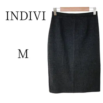 새상품급 INDIVI 인디비 그레이 무릎 기장 타이트 스커트 M