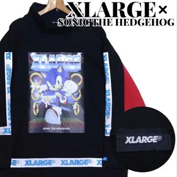 X-LARGE x SONIC 빅 프린트 소매 로고 맨투맨 XL 사이즈