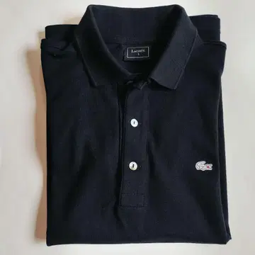 새상품 Lacoste 블랙 피케 셔츠 사이즈 3