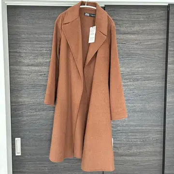 ZARA 가운 롱 코트 M 브라운