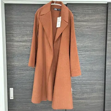 ZARA 가운 롱 코트 M 브라운