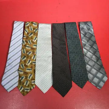 캘빈클라인 묶음 판매 넥타이 6도 핸드메이드 실크 원단