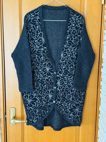 antique 패턴 토르소 가디건 아우터