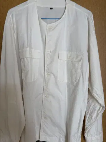 무인양품 MUJI 옥스퍼드 노카라 셔츠 긴팔 L-XL 남성용