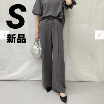 지유 GU 이번 시즌 완판 드레이프 와이드 팬츠z 그레이 S