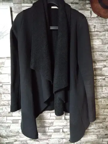 hughug 구매 드레이프 보아 코트