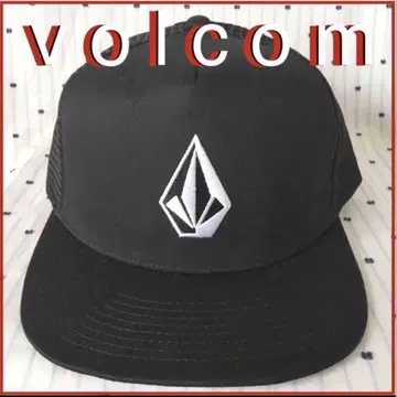 VOLCOM 볼컴 US 한정판 스톤 아이콘 자수 트래커 메쉬 캡 모자