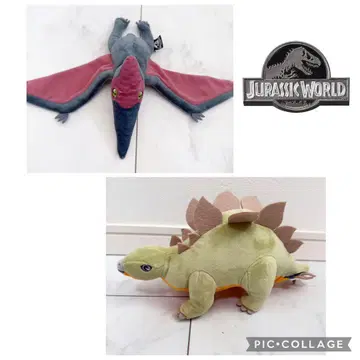 쥬라기 월드 봉제 인형 2개 세트 판매