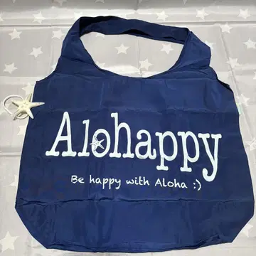 하와이 Alohappy 에코백 네이비