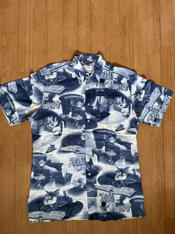 톰과 제리 하와이안 셔츠 L 사이즈 1998년제
