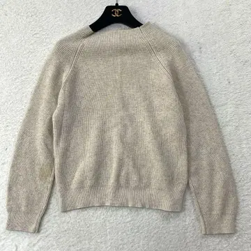 마가렛호웰 코튼&울 니트 하이넥 사이즈 2 베이지