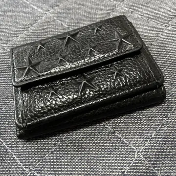 JIMMY CHOO 블랙 3단 폴더형 지갑