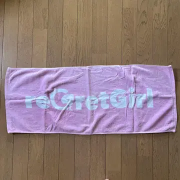 reGretGirl 로고 타월 핑크