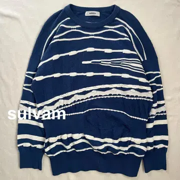 sulvam BICOLOR KNIT 보더 니트