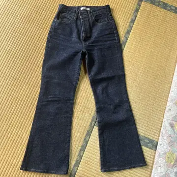MOUSSY 부츠컷 데님 26 다크 블루