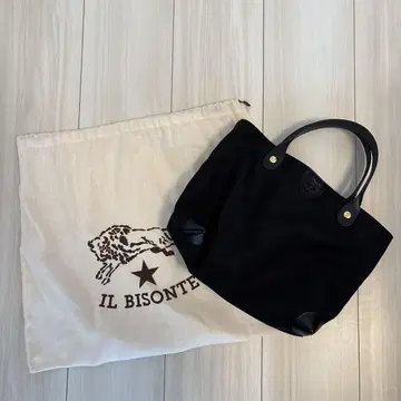 [게재 이번 달까지] IL BISONTE 블랙 토트백