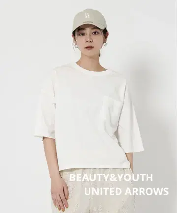 BEAUTY&YOUTH 돌먼 슬리브 포켓 T셔츠 접촉 냉감