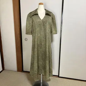 순수 실크 기모노 리메이크 원피스 LL