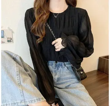 원피스 스타 블라우스 블랙