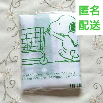 레지봉투풍 에코백 스누피 SNOOPY 훼미리마트 콜라보