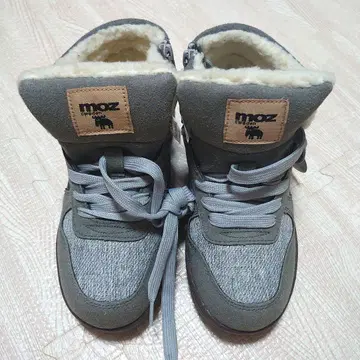 [ 22.5cm ] PLATA moz 그레이 하이컷 스니커즈