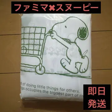 스누피 SNOOPY 비닐봉투 스타일 에코백 패밀리마트 한정판