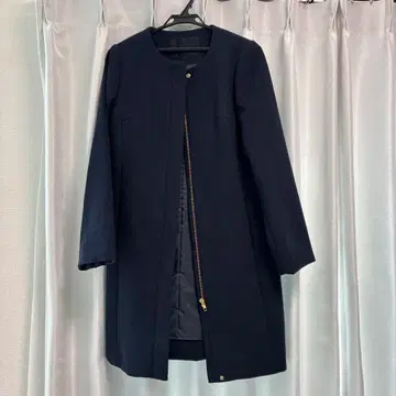 yecca vecca 노카라 코트 네이비 프리 사이즈