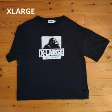 [ 새상품급 ] X-LARGE 고릴라 프린트 반팔 트레이닝복 블랙