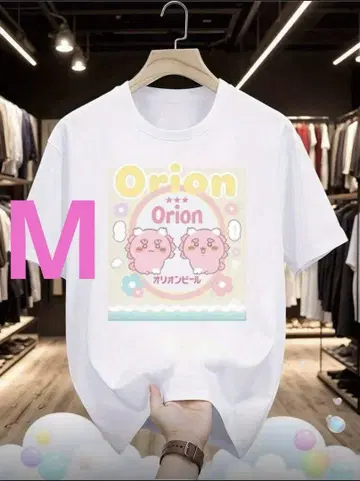 [ 미사용 새상품 ] 치이카와 (먼작귀) 오리온 맥주 T셔츠 M사이즈