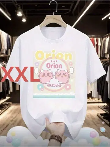 [ 미사용 새상품 ] 치이카와 오리온 맥주 T셔츠 XXL 사이즈