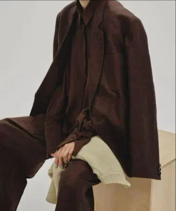 [Todayful ] Boyfriend Linen Jacket36 초코