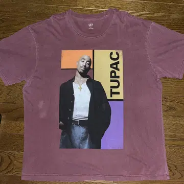GAP TUPAC 2PAC 셔츠 퍼플