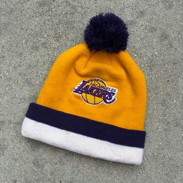 레이커스 Lakers 니트 모자 폼폼 비니 구제 의류