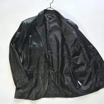 새상품급 B&T CLUB 가죽 자켓 테일러드 자켓 블랙 3L