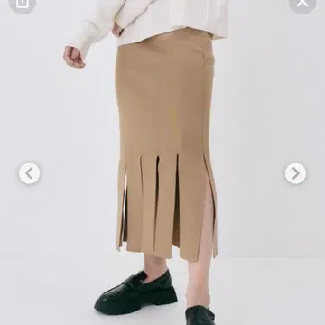르쉘블루 슬릿 스커트