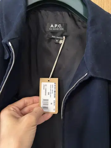 거의 미사용 A.P.C. Gilles jacket 블루종 M