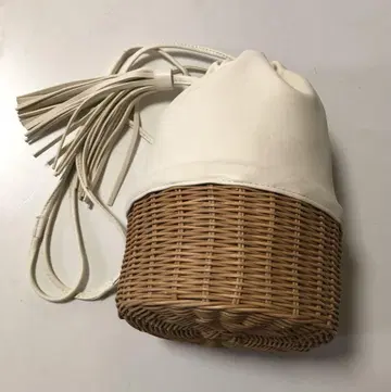 초 귀여움! 새상품급! LEPSIM! 복조리 백 라탄!