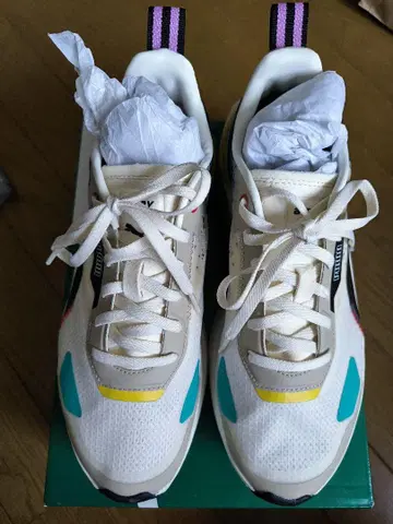 PUMA 캐주얼 스니커즈 25.5cm 화이트/멀티 컬러