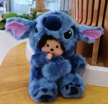 [미사용 새상품] 몬치치 인형옷 스티치 파랑 봉제 인형