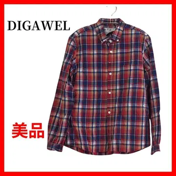 디가웰 체크 셔츠 버튼 다운 코튼 B303