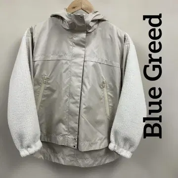Blue Greed 소매 보아 절개 후디 SIZE 38 #2471