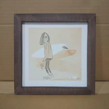 하나이 유스케 키리누키(21 x 21 프레임 포함) 서퍼 장발