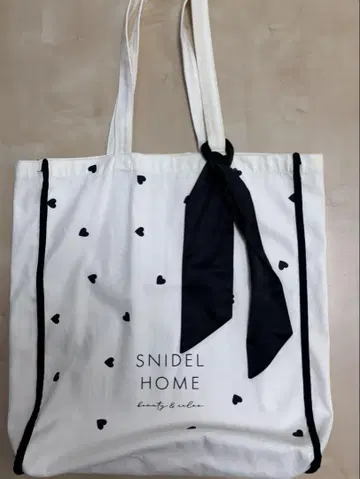 SNIDELHOME 오가닉 코튼 토트백 하트
